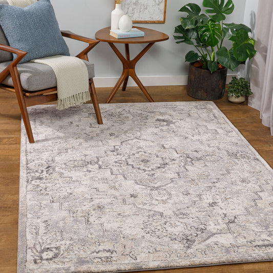 Tuscany TUS-2321 8ft Square Machine Woven Area Rug