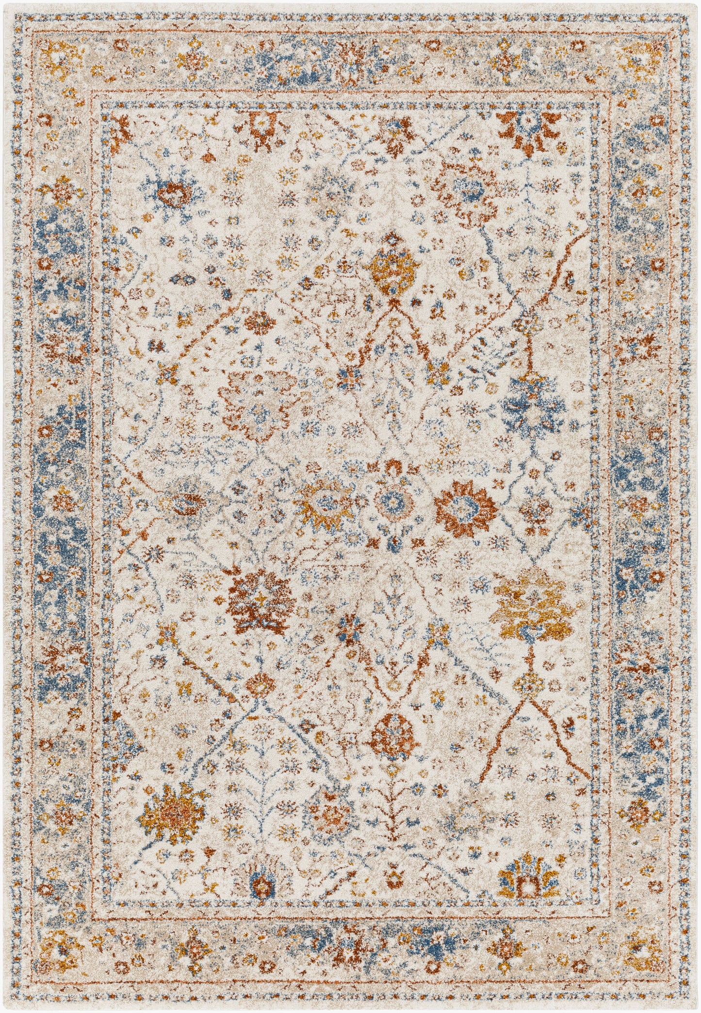 Tuscany TUS-2330 8ft Square Machine Woven Area Rug