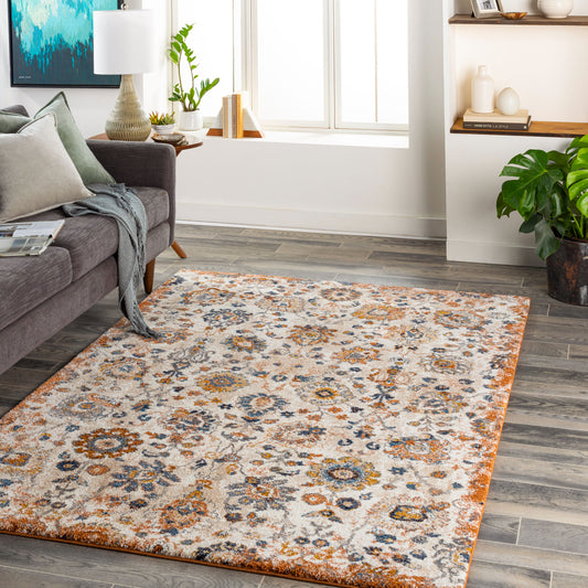 Tuscany TUS-2332 8ft Square Machine Woven Area Rug