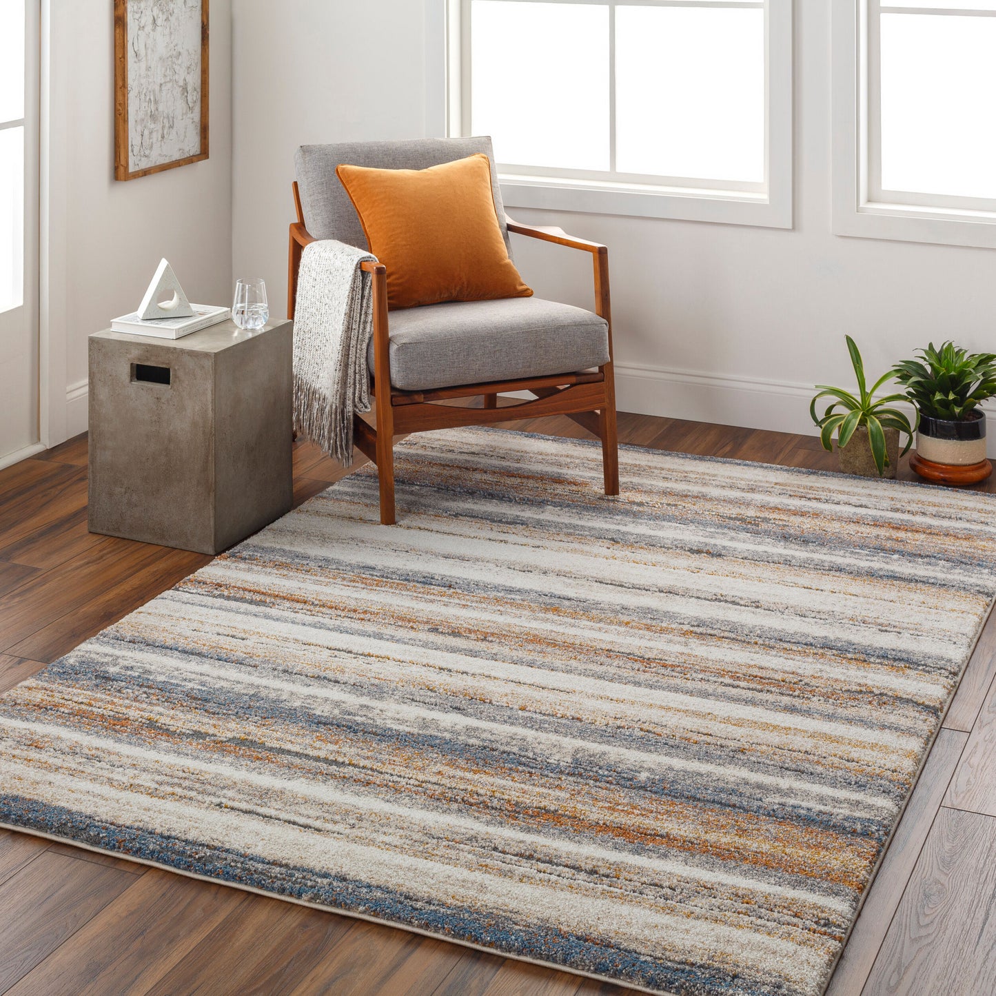 Tuscany TUS-2341 6' x 9' Machine Woven Area Rug