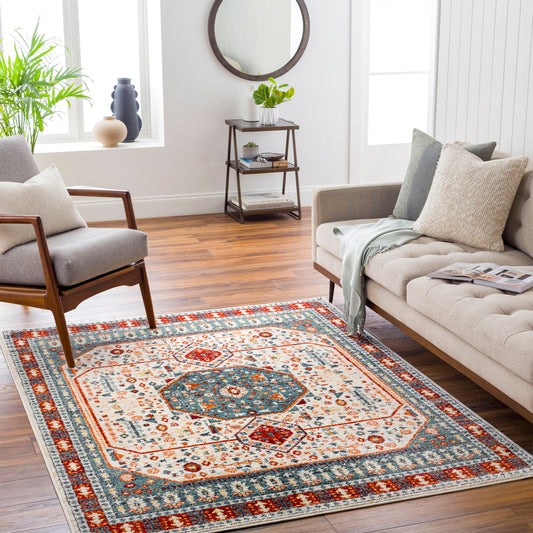 Tevazu TVZ-2308 6' x 9' Machine Woven Area Rug