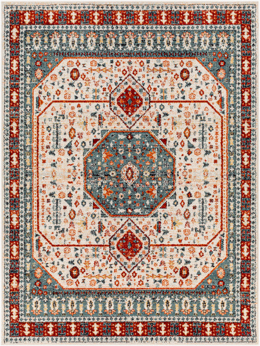 Alfombra tejida a máquina Tevazu TVZ-2338 de 1,52 m x 2,13 m