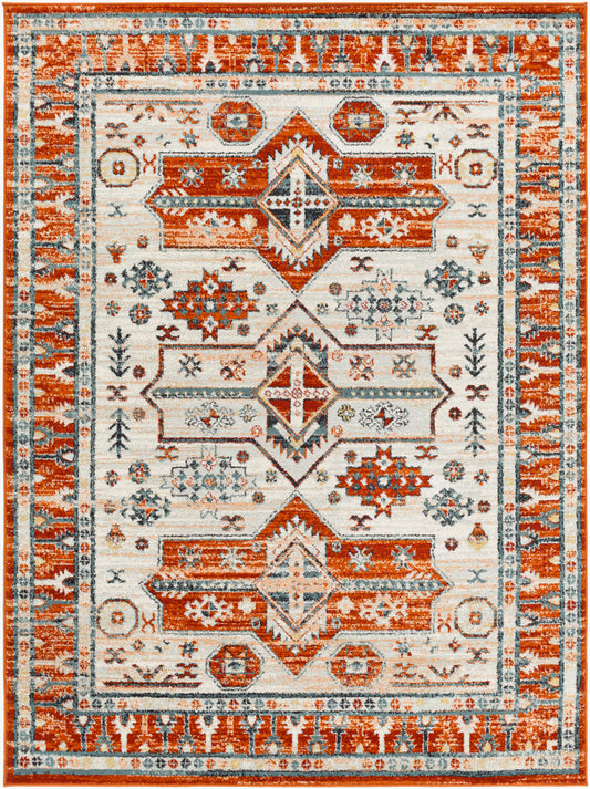 Tevazu TVZ-2360 8' x 10' Machine Woven Area Rug