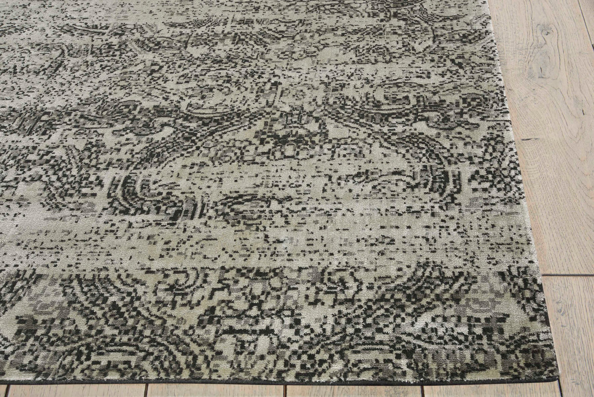 Luminance LUM11 Ivory Black Loomed Rug