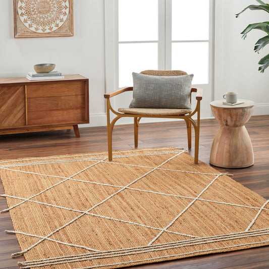 Luci UCI-2303 2' x 3' Handmade Jute Accent Rug