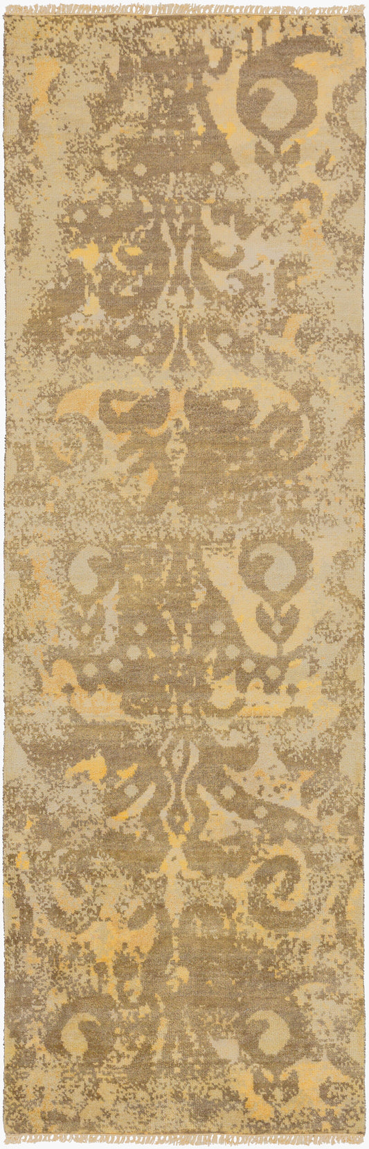 Uncharted UND-2001 8ft Runner Handmade Wool Runner Rug