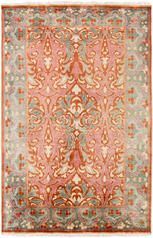 Alfombra de lana hecha a mano Uncharted UND-2006 de 1,52 m x 2,44 m