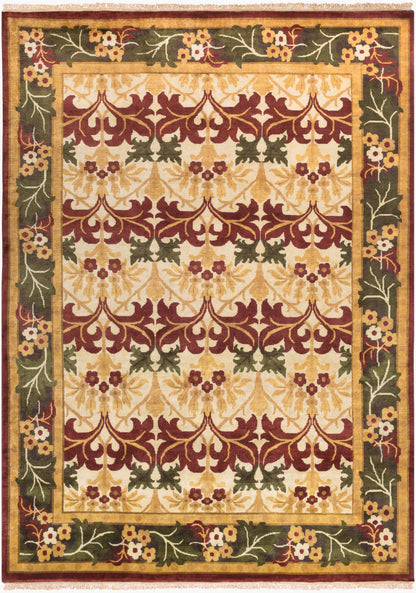 Alfombra de lana hecha a mano Uncharted UND-2007 de 2,44 m x 3,34 m