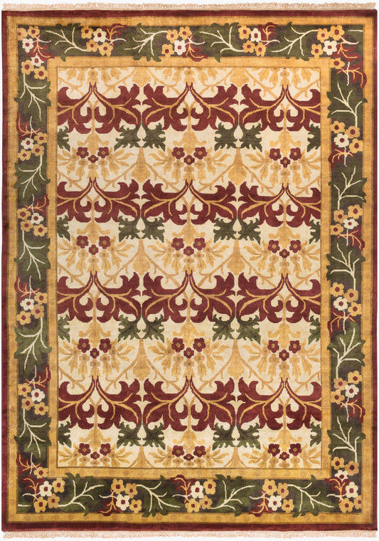 Alfombra de lana hecha a mano Uncharted UND-2007 de 2,44 m x 3,34 m