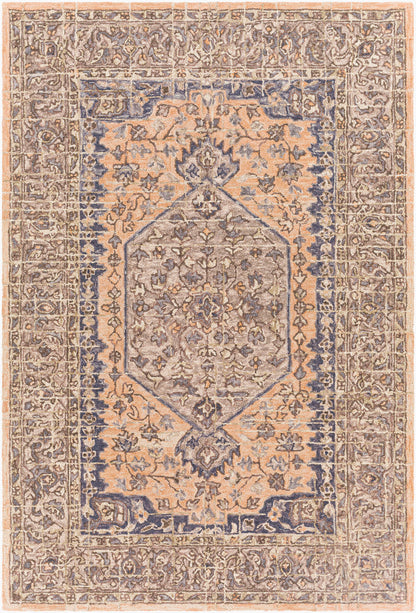 Urfa URF-2309 Alfombra decorativa de lana hecha a mano de 2' x 3'