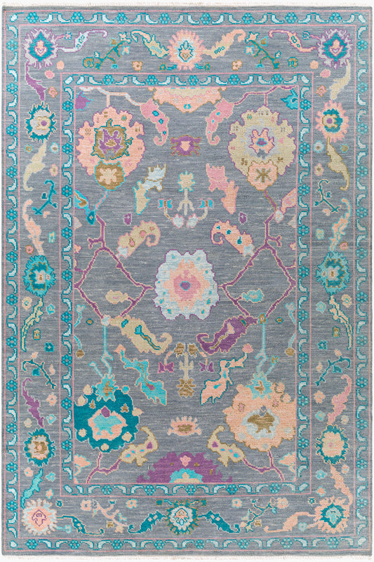 Ushak USK-2300 2' x 3' Handmade Wool Accent Rug