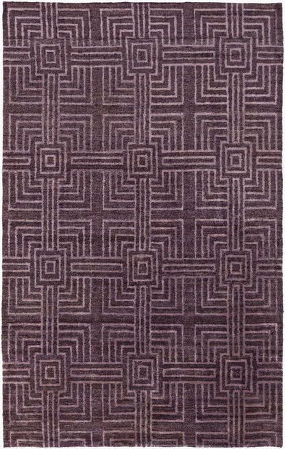 Vanderbilt VAN-1001 2' x 3' Handmade Faux Silk Accent Rug