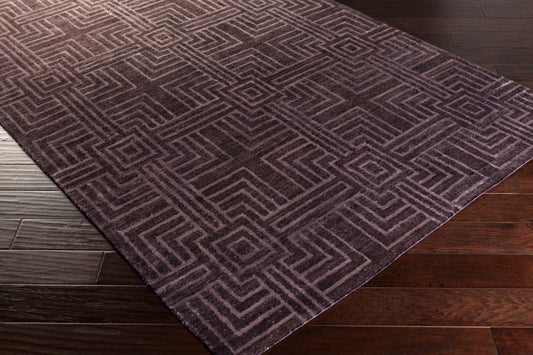 Vanderbilt VAN-1001 2' x 3' Handmade Faux Silk Accent Rug