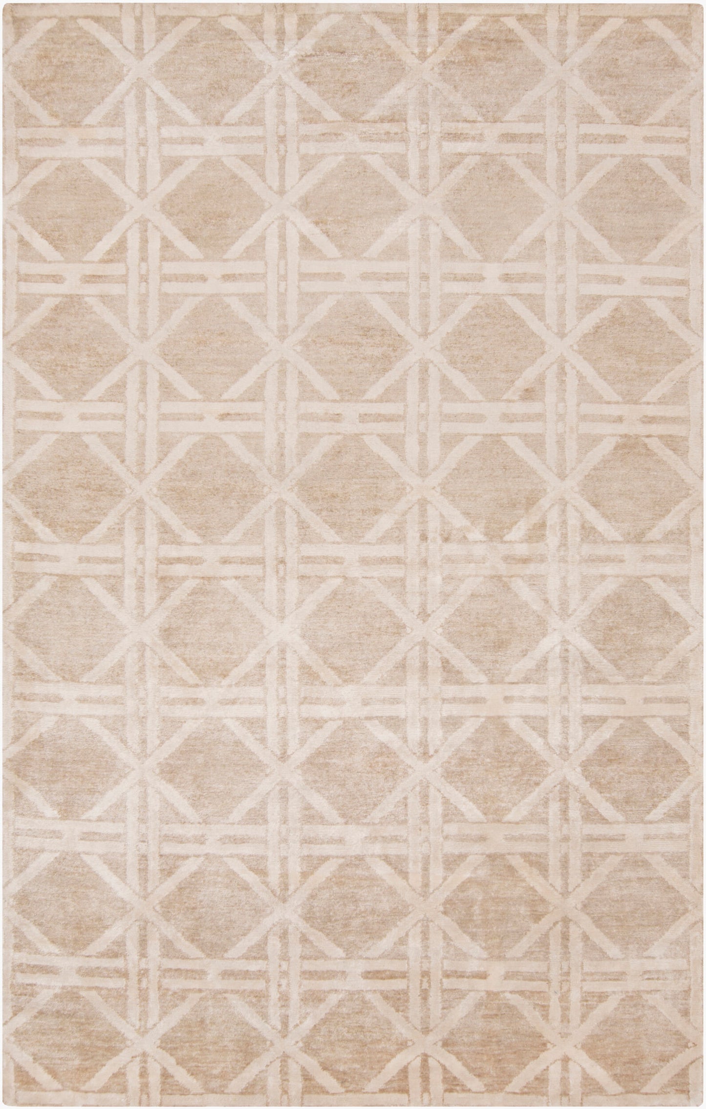 Vanderbilt VAN-1003 2' x 3' Handmade Faux Silk Accent Rug