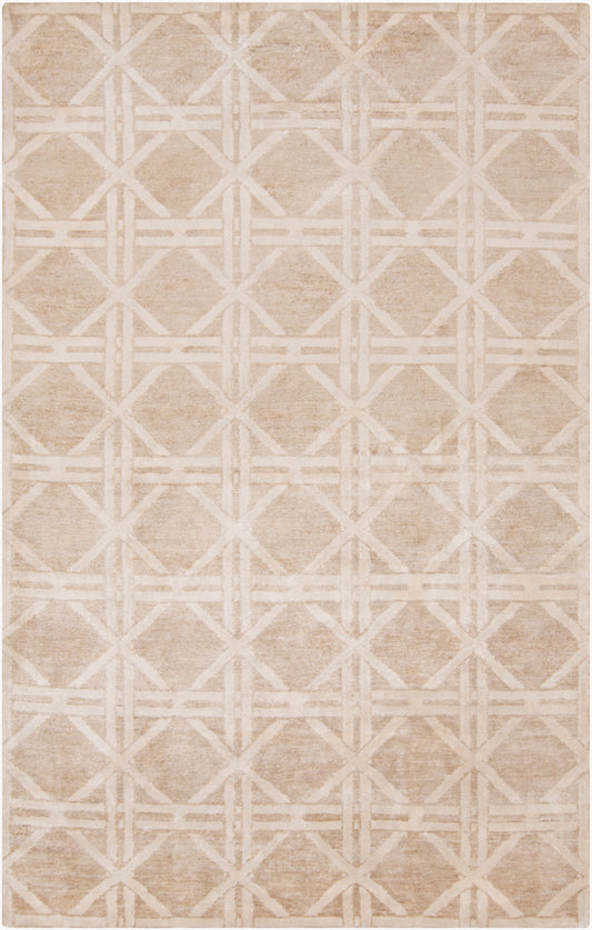Vanderbilt VAN-1003 2' x 3' Handmade Faux Silk Accent Rug