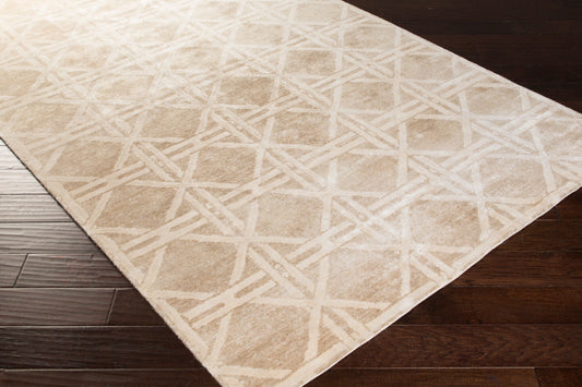 Vanderbilt VAN-1003 2' x 3' Handmade Faux Silk Accent Rug