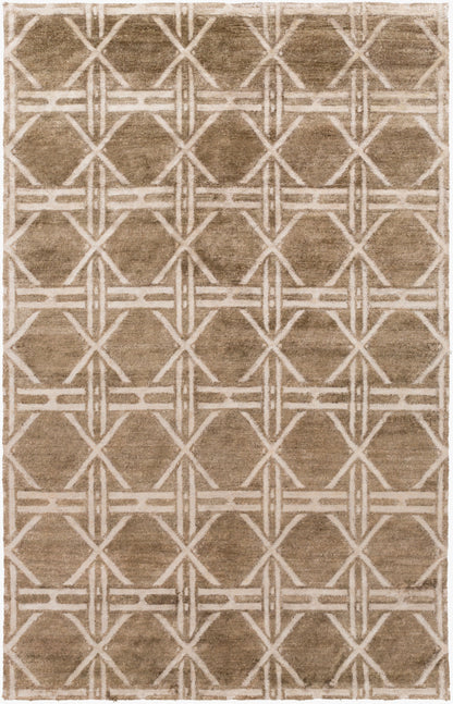 Vanderbilt VAN-1004 2' x 3' Handmade Faux Silk Accent Rug