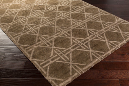 Vanderbilt VAN-1004 2' x 3' Handmade Faux Silk Accent Rug