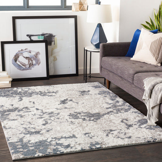 Venice VNE-2300 8ft Round Machine Woven Area Rug