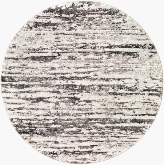 Venice VNE-2301 5ft Round Machine Woven Area Rug