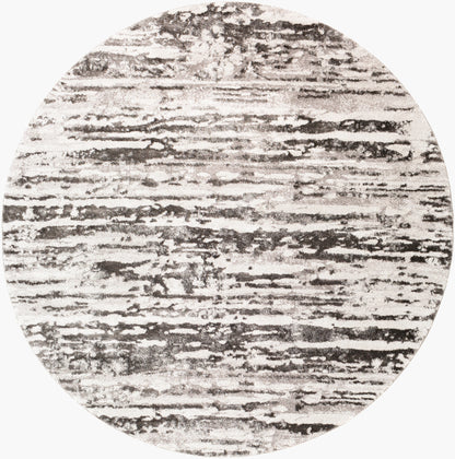 Venice VNE-2301 8ft Round Machine Woven Area Rug