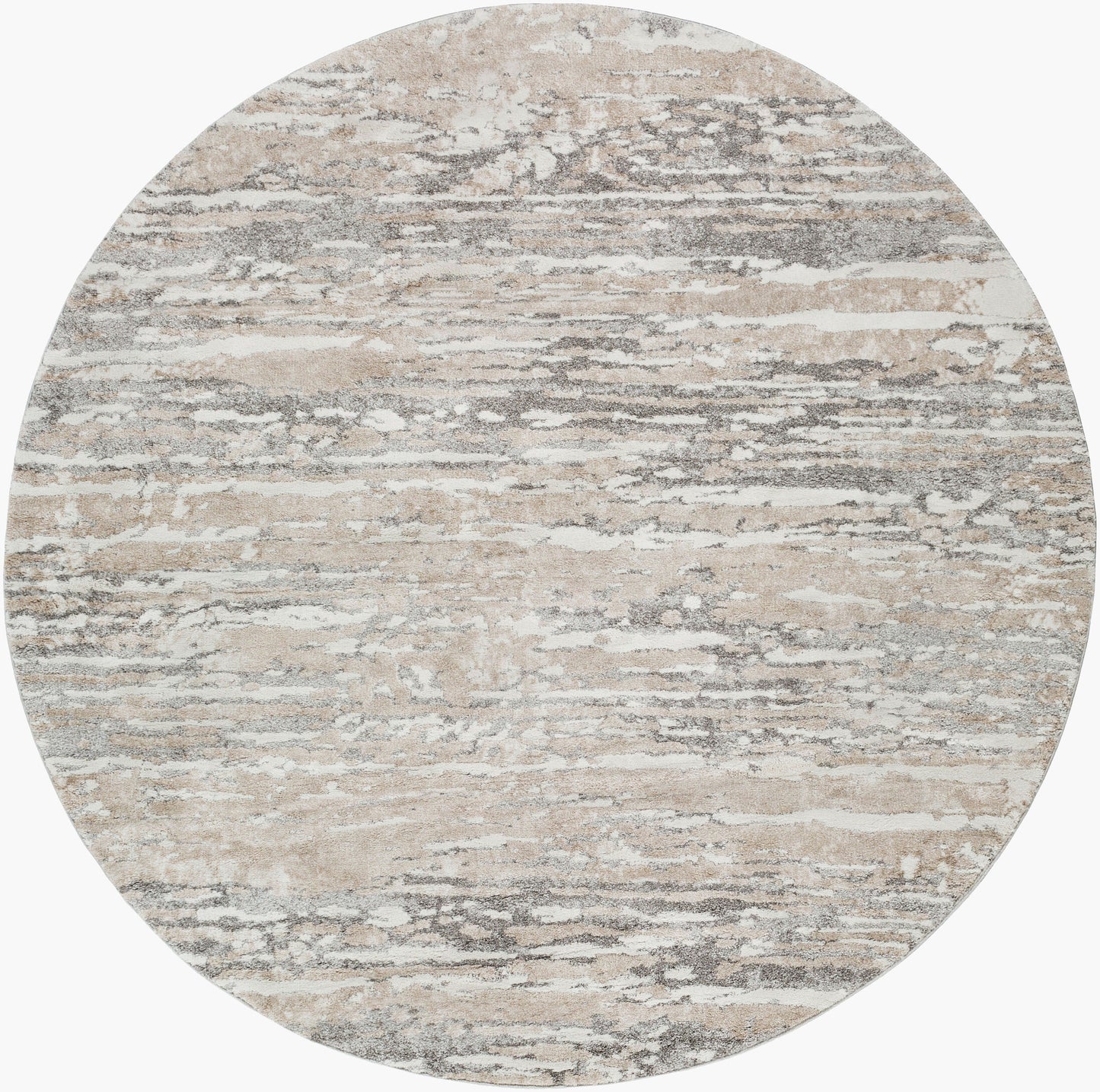 Venice VNE-2302 8ft Round Machine Woven Area Rug