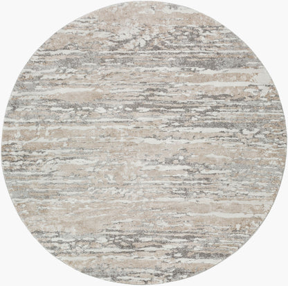 Venice VNE-2302 8ft Round Machine Woven Area Rug