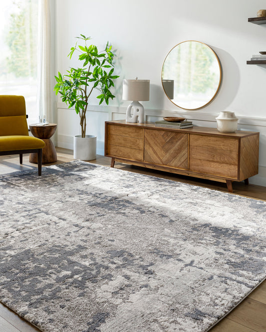 Venice VNE-2304 5ft Round Machine Woven Area Rug
