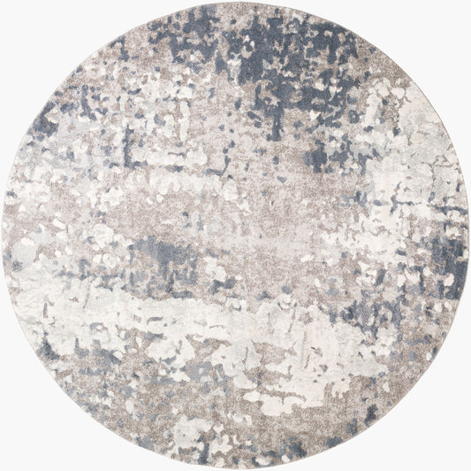 Venice VNE-2304 8ft Round Machine Woven Area Rug