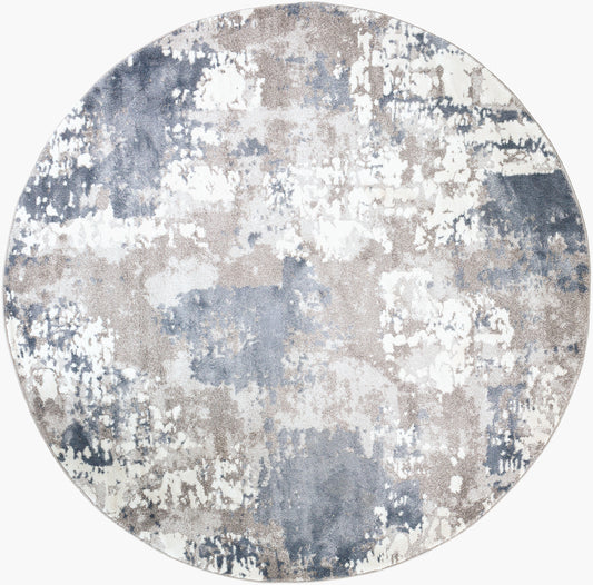 Venice VNE-2306 8ft Round Machine Woven Area Rug
