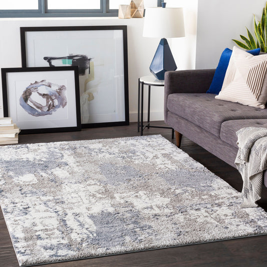 Venice VNE-2306 5ft Round Machine Woven Area Rug