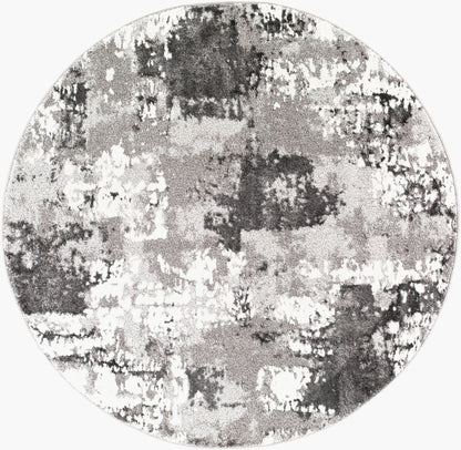 Venice VNE-2308 5ft Round Machine Woven Area Rug