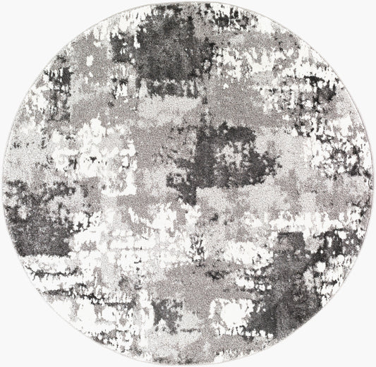 Venice VNE-2308 5ft Round Machine Woven Area Rug