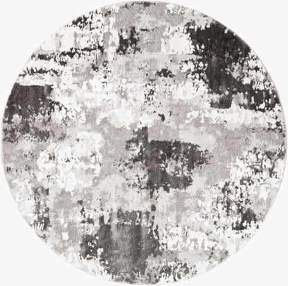 Venice VNE-2308 8ft Round Machine Woven Area Rug