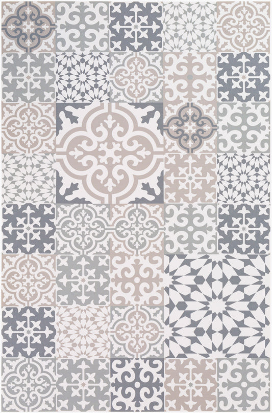 Vinilo VNL-2306 Alfombra decorativa tejida a máquina de 2' x 4'