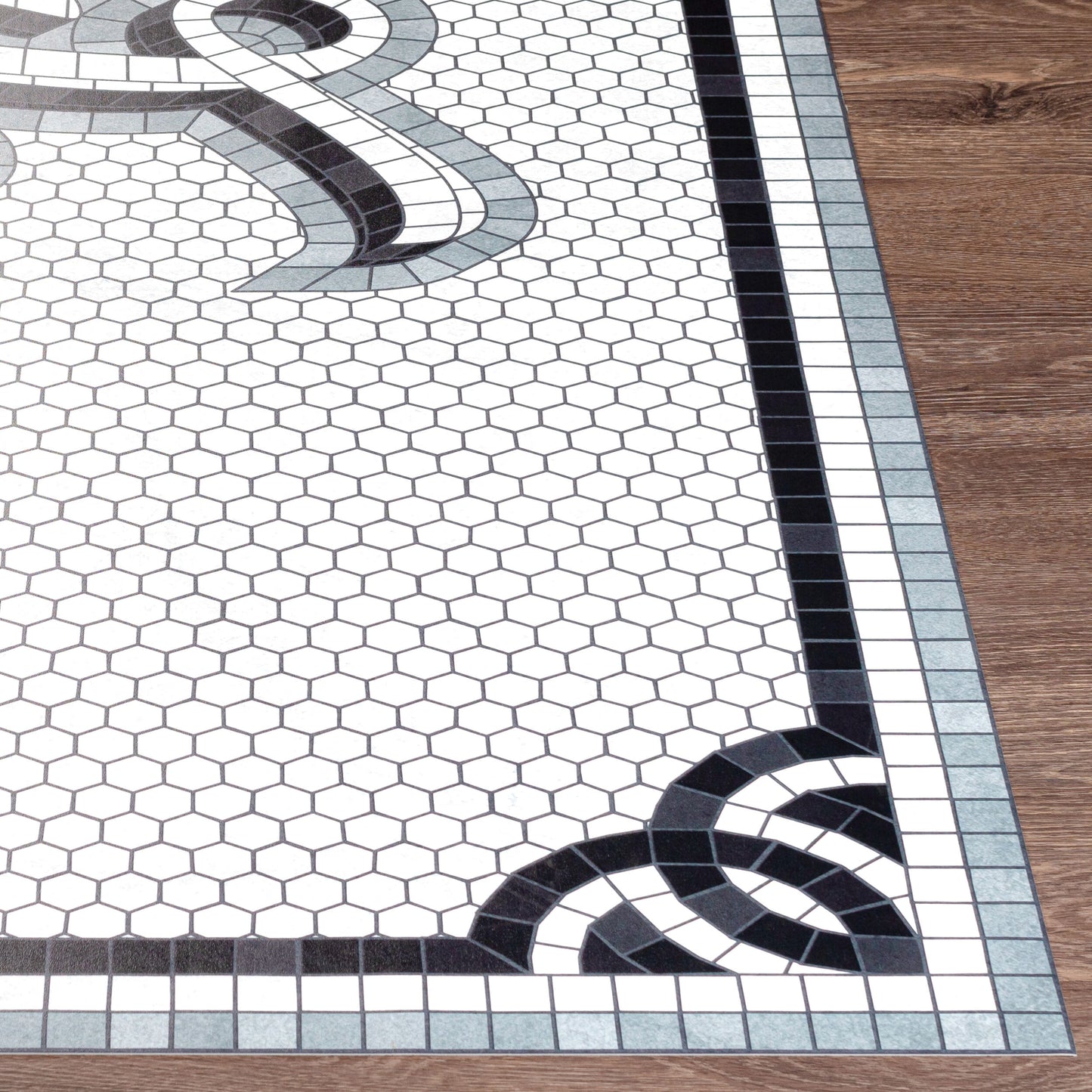 Vinilo VNL-2311 Alfombra decorativa tejida a máquina de 2' x 4'