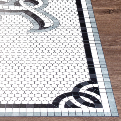 Vinilo VNL-2311 Alfombra decorativa tejida a máquina de 2' x 4'