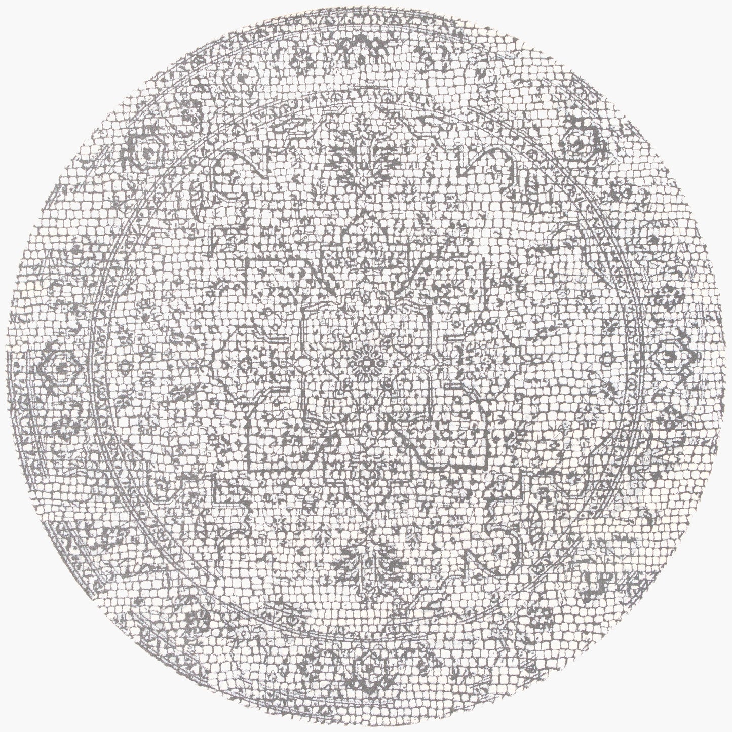 Venezia VNZ-2309 5ft Round Machine Woven Area Rug