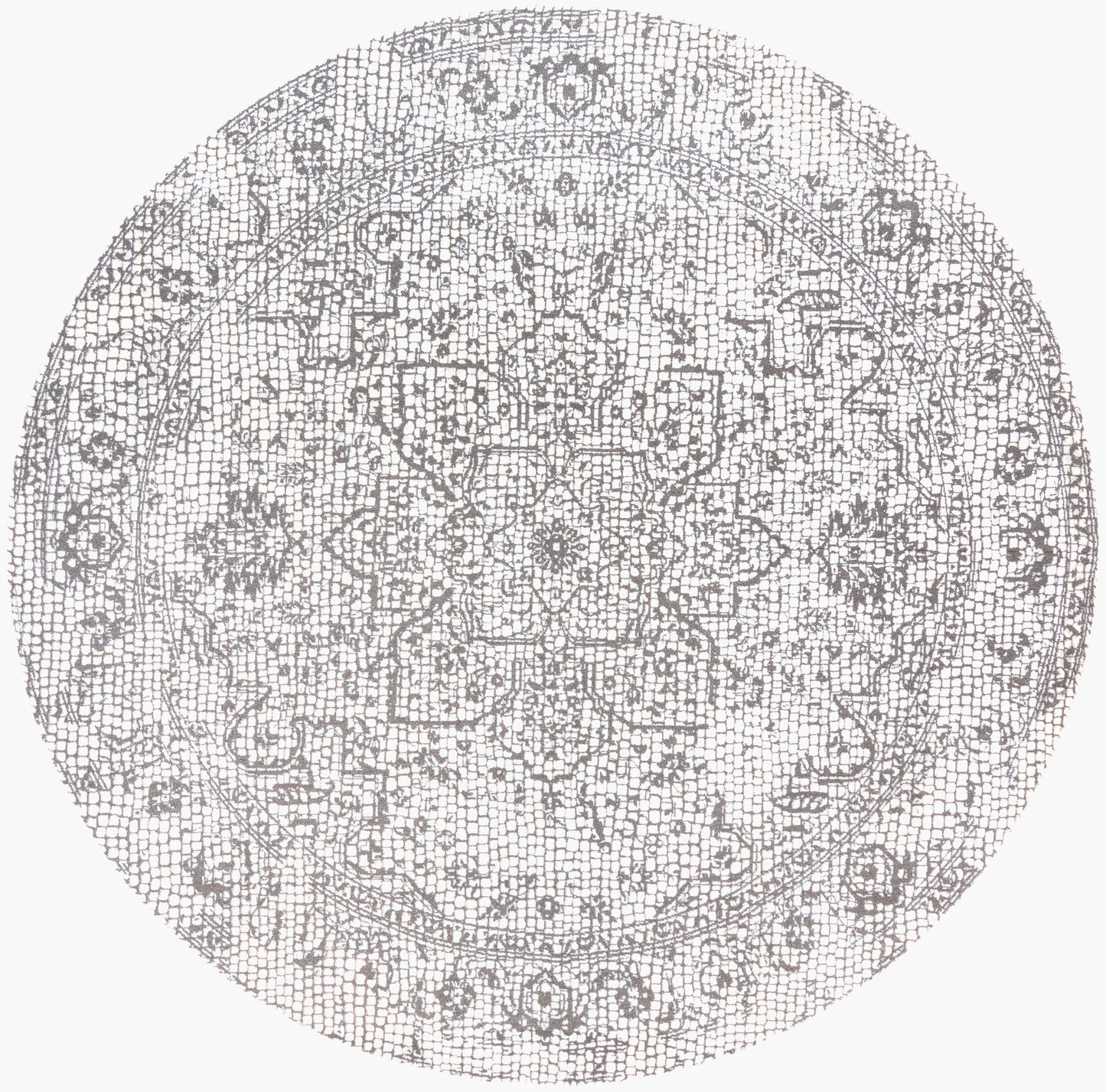 Venezia VNZ-2309 7ft Round Machine Woven Area Rug