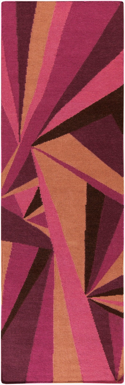 Voyages VOY-53 8ft Runner Handmade Wool Runner Rug
