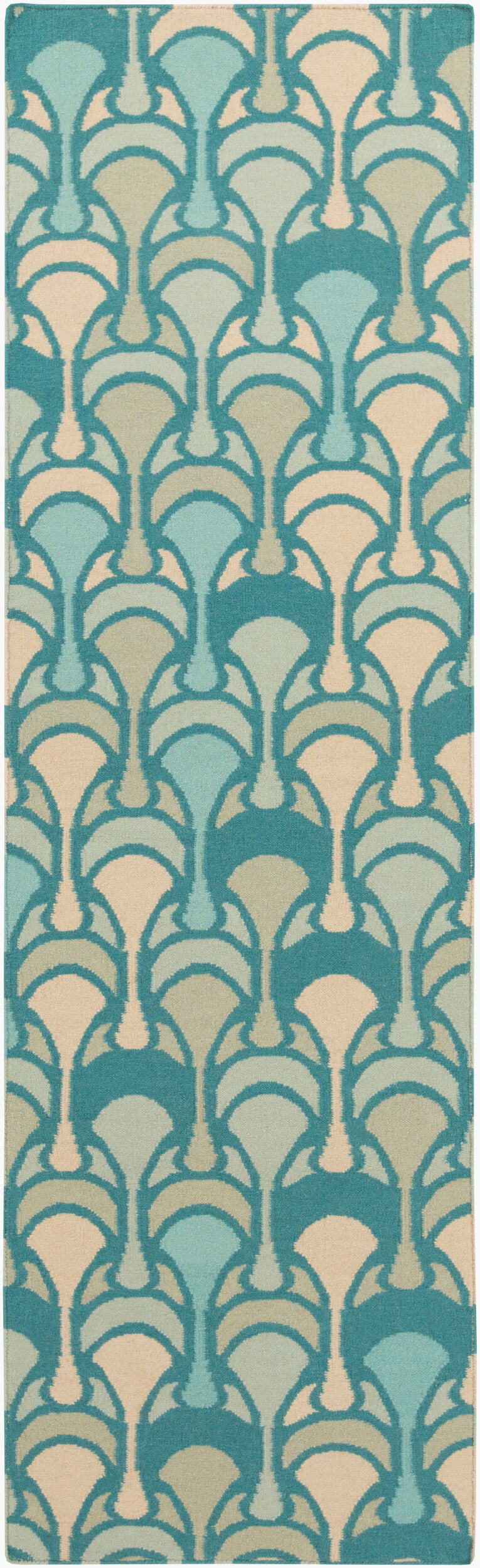 Voyages VOY-61 8ft Runner Handmade Wool Runner Rug