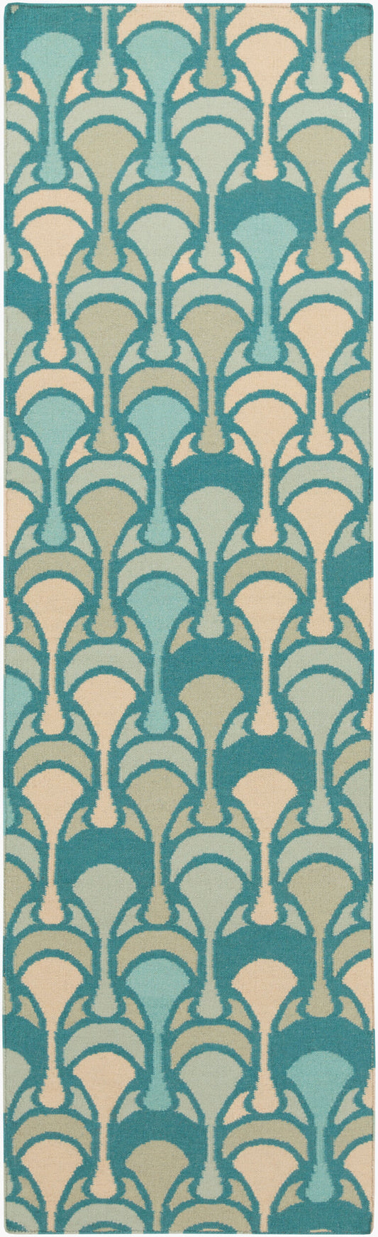 Voyages VOY-61 8ft Runner Handmade Wool Runner Rug