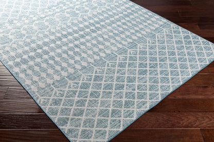 Veranda VRD-2307 Alfombra tejida a máquina para interiores y exteriores de 6' x 9'