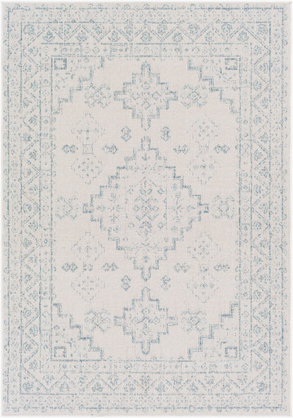 Veranda VRD-2311 Alfombra tejida a máquina para interiores y exteriores de 6' x 9'