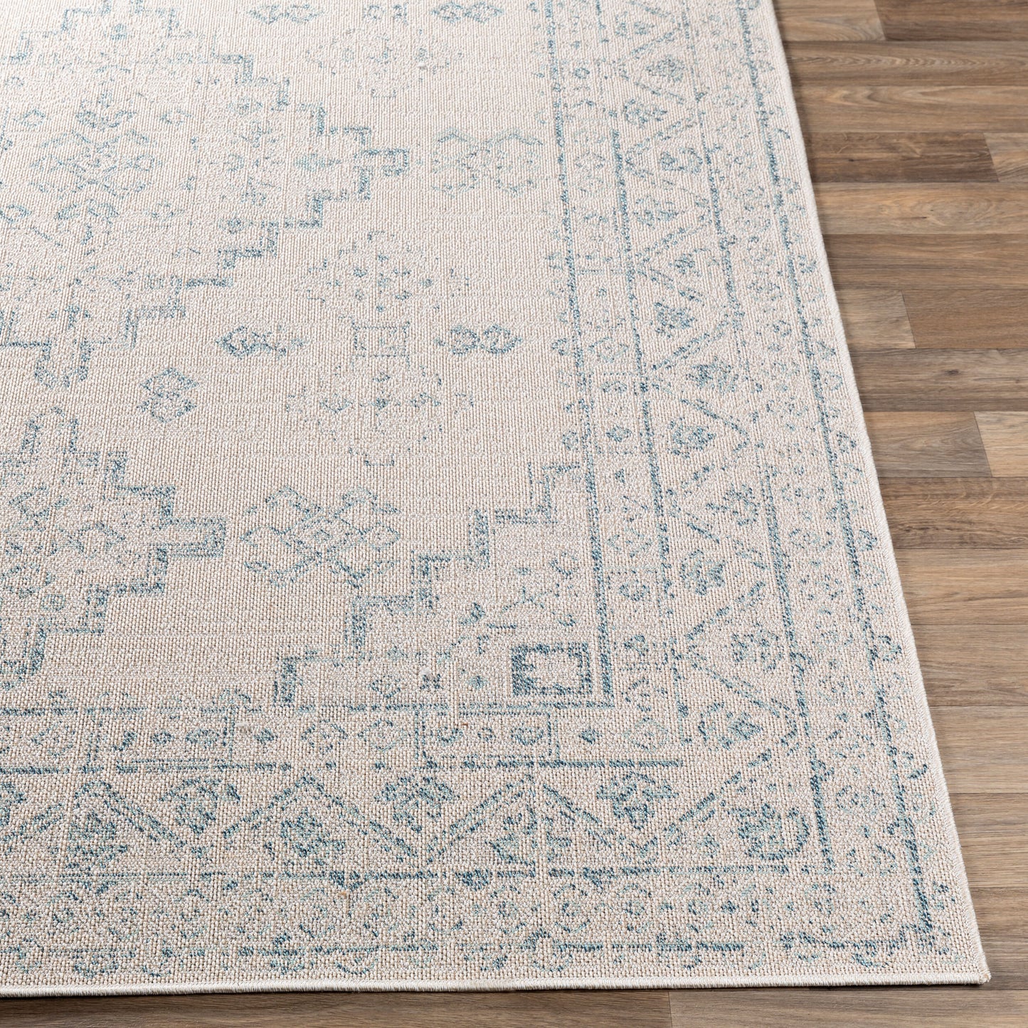 Veranda VRD-2311 Alfombra tejida a máquina para interiores y exteriores de 6' x 9'