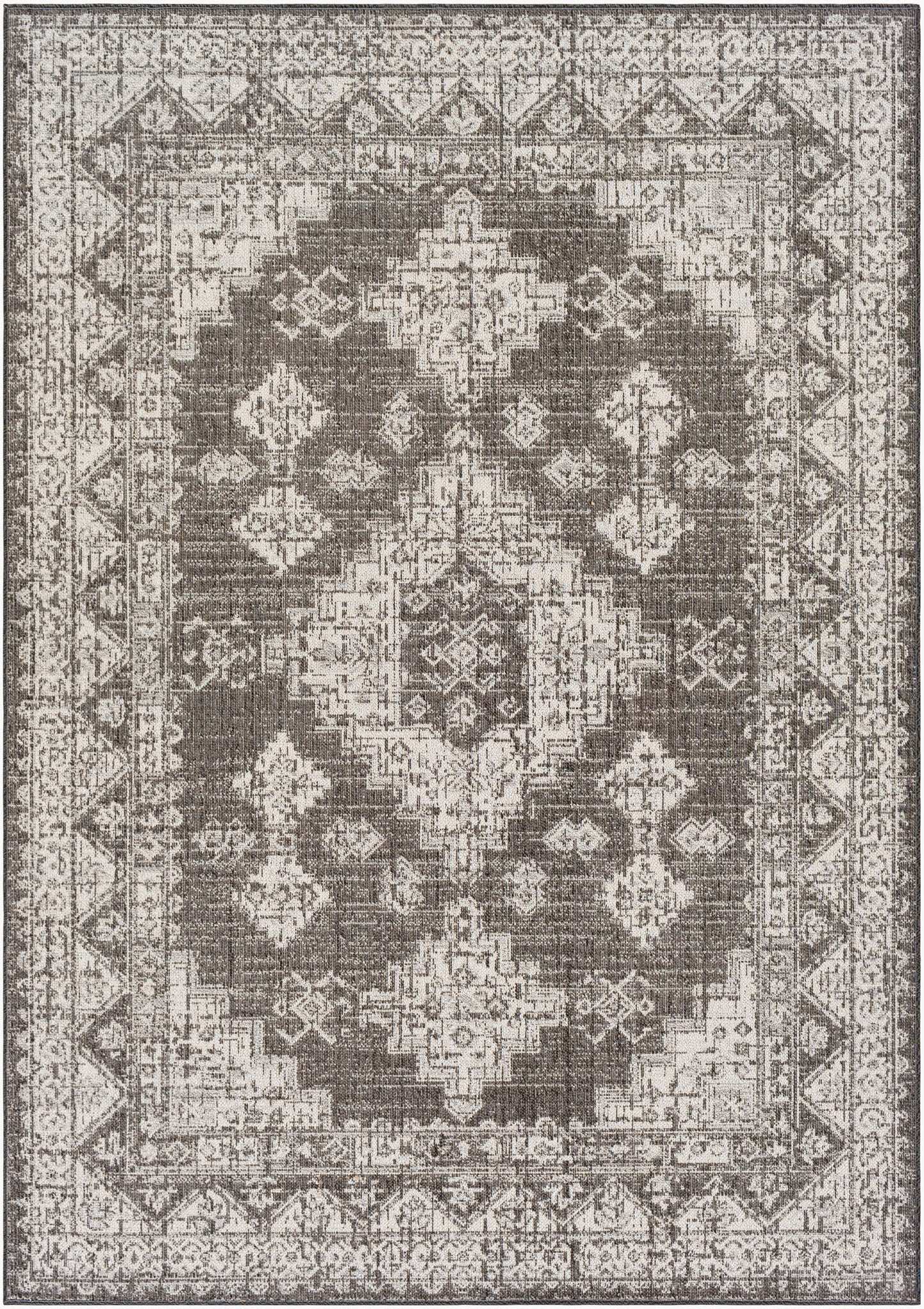 Veranda VRD-2313 Alfombra tejida a máquina para interior/exterior de 5' x 7'
