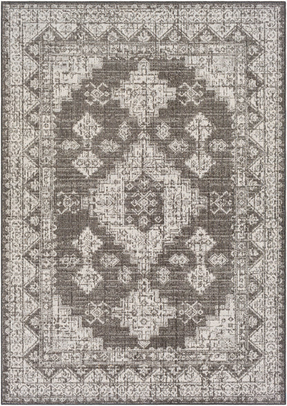 Veranda VRD-2313 Alfombra tejida a máquina para interior/exterior de 5' x 7'