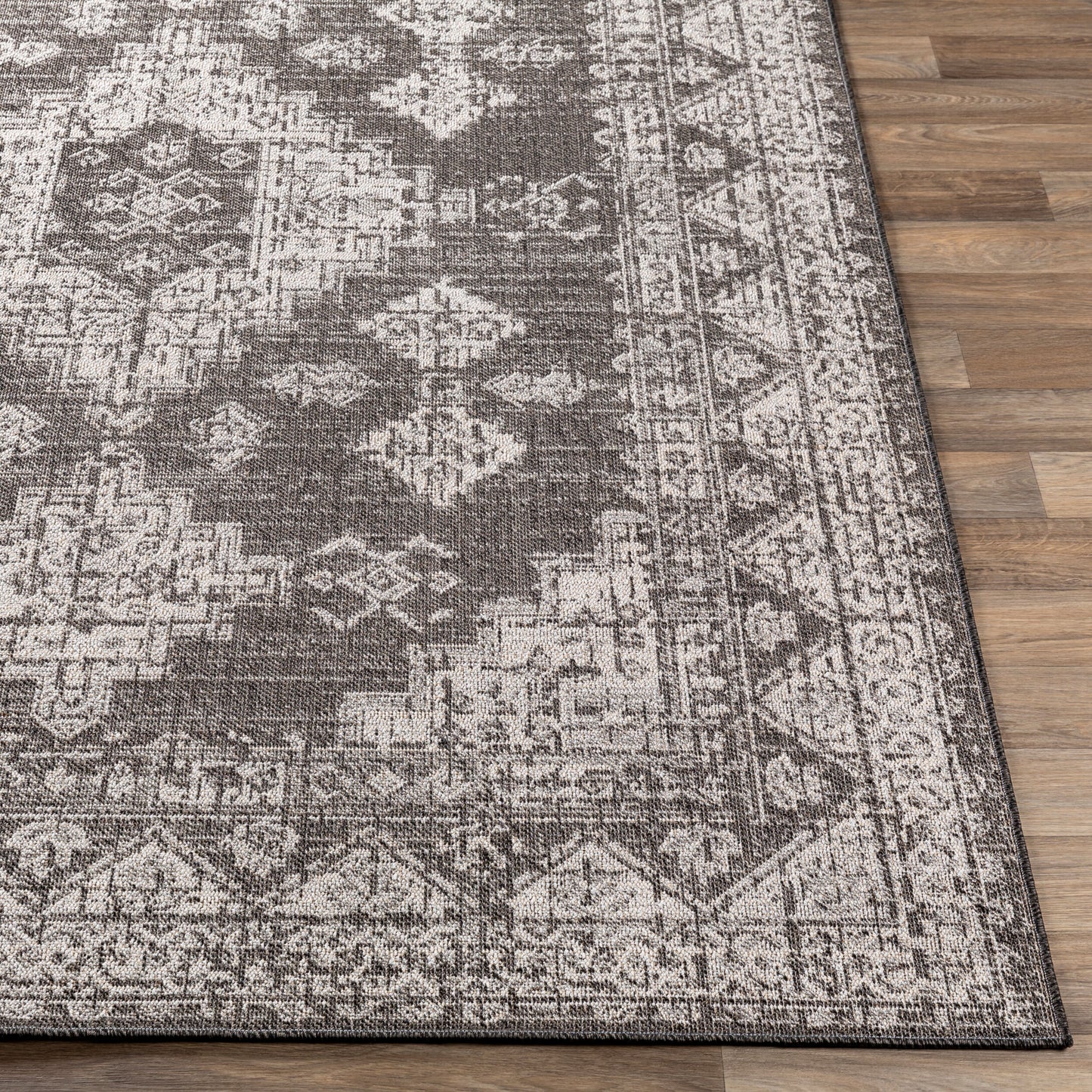 Veranda VRD-2313 Alfombra tejida a máquina para interior/exterior de 5' x 7'