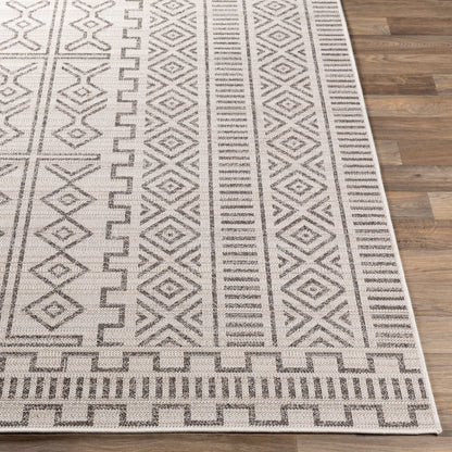 Veranda VRD-2318 Alfombra tejida a máquina para interiores y exteriores de 5' x 7'