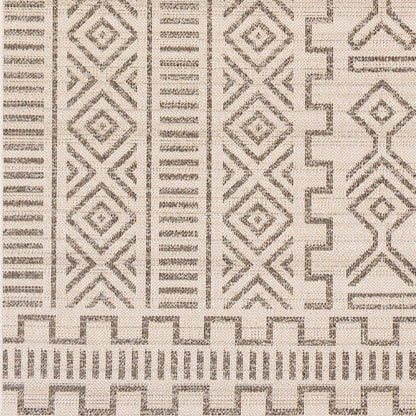 Veranda VRD-2318 Alfombra tejida a máquina para interiores y exteriores de 5' x 7'